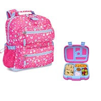Set Lonchera y Mochila Escolar Bentgo Kids - Arcoiris y Mariposas